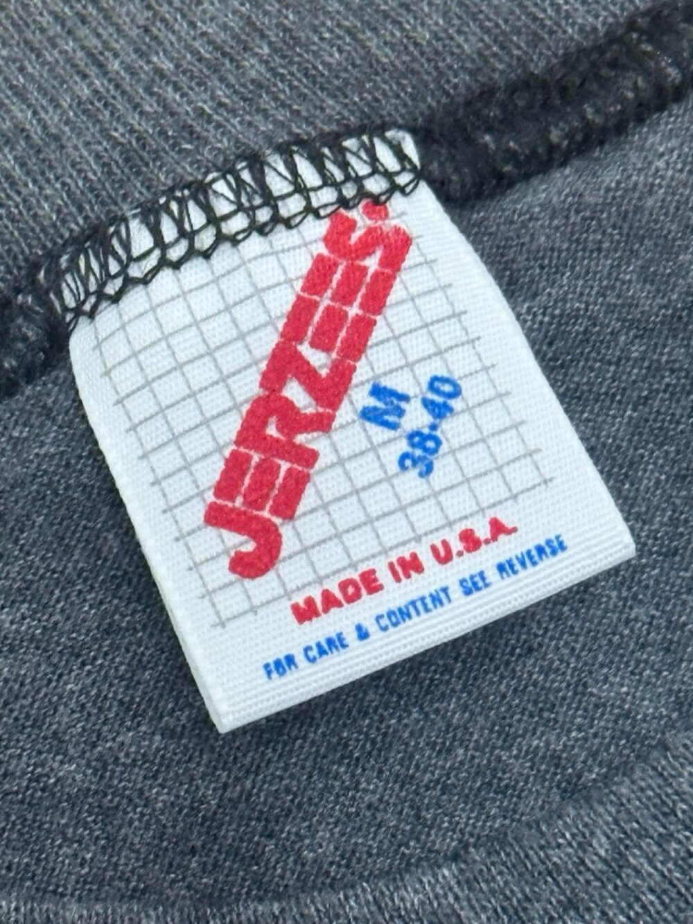 Vintage Jerzees Sailboat Shrimp All Over Print T Shirt Gray USA 1990s - Picture 2 of 5